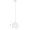 Z-Lite Chloe Pendant, 1-Light, 10 In.W x 9.5 In.H, Matte Black/Clear 490P10-MB - alternate 6